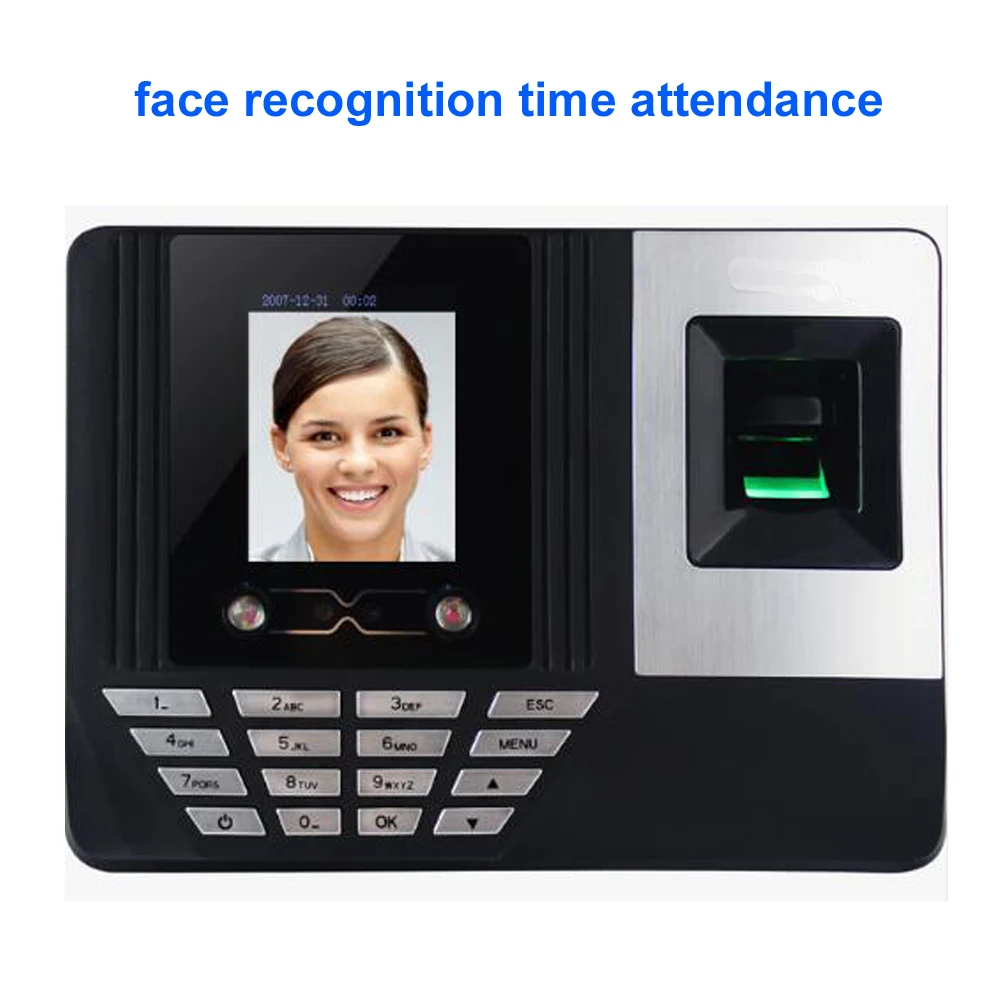 

2.8inch TFT Screen Biometric Fingerprint Recognition Face recognition Time Attendance Clock Recorder Employee Digital Electronic