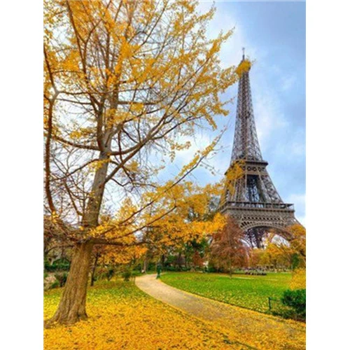 Картины сделай сам по номерам Парижский пейзаж Акриловая картина современного искусства домашний декор для Гостиная 40x50 см - Цвет: Y5538