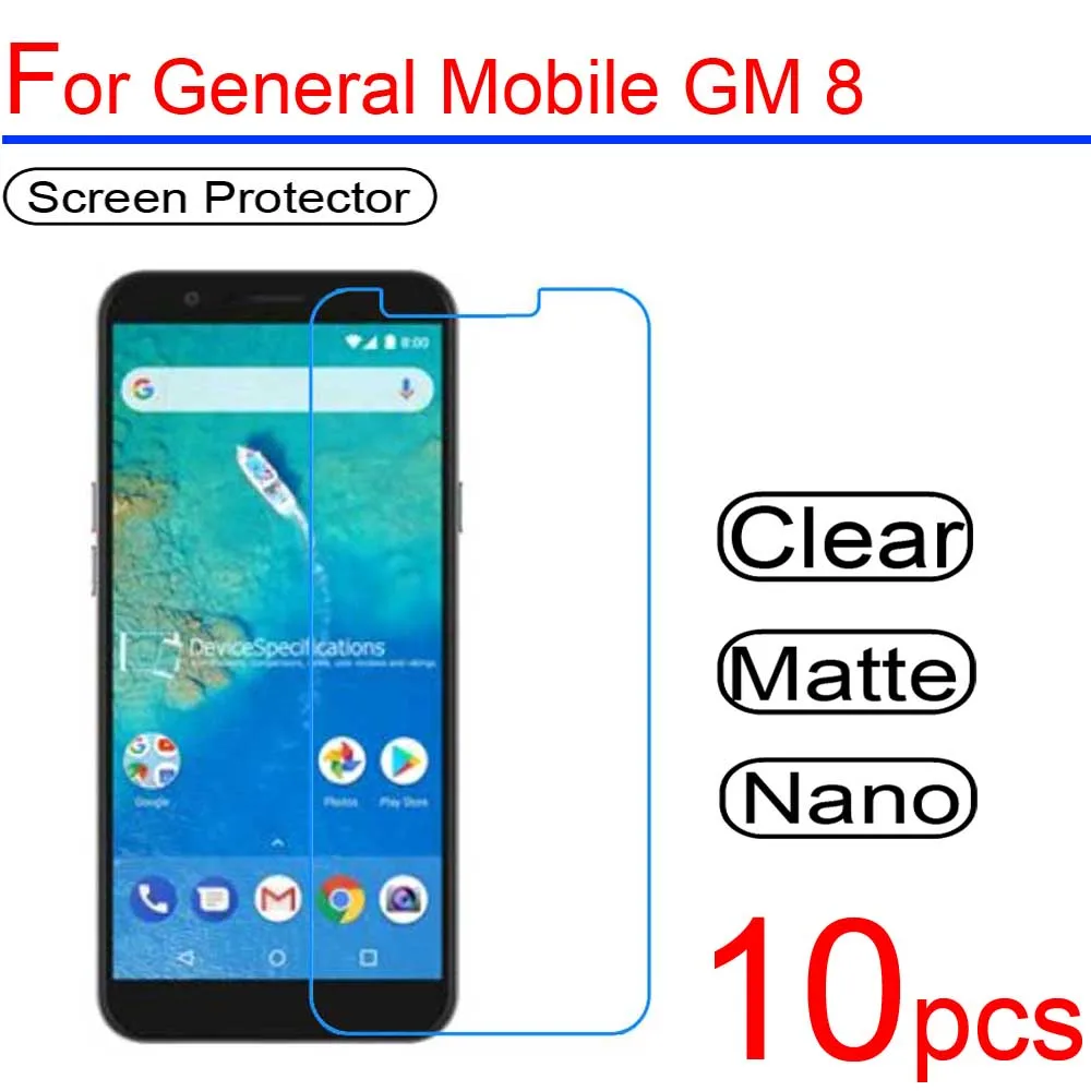 

10pcs ultra clear Soft LCD Screen Protectors guard Cover For General Mobile GM 6 GM 8 GM 5 plus 4G GM6 GM8 GM5 Protective Film