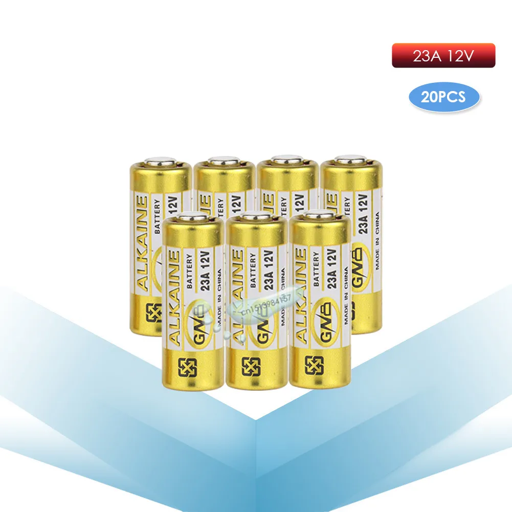 

kpay 20pcs/Lot Small Battery 23A 12V 21/23 A23 E23A MN21 MS21 V23GA L1028 Alkaline Dry Battery