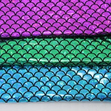 47022 50*145 см рыбья чешуя 2 способа растягивания Лазерная трикотажная ткань, текстиль DIY материалы ручной работы Свадебный подарок обертка