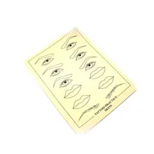 Высокое качество Постоянный татуировки Макияж машины подготовки кожи 5 шт./лот бровей губ практика кожи