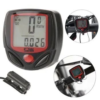 

SUNDING Multifunctional Bicycle Computer Wired Odometer Stopwatch Waterproof Mini Digital LCD Speedometer Tracker Wholesale