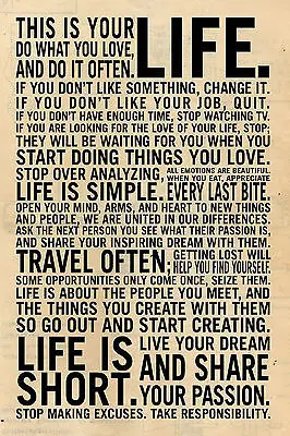 This Is Your Life Quote Interesting New This Is Your Life Inspirational Words Quote Silk Wall Stickers This Is Your Life Quote Cool New This Is Your Life Inspirational Words Quote Silk Wall Stickers