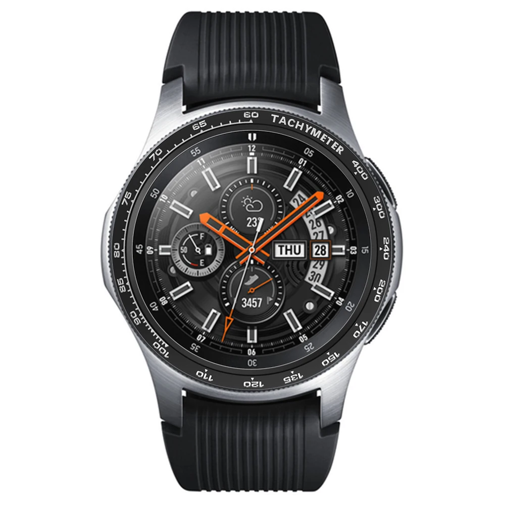 Аксессуары для часов samsung Galaxy watch 46 мм 42 мм gear S3 Frontier/классический ободок кольцо клеющаяся крышка Анти чехол