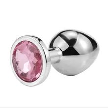 1pcs Large Size Stainless Steel Butt Plug Anal Beads Crystal Stimulator Sex Toys Dildo Anal Plug Gay Sex Products Anal Sex