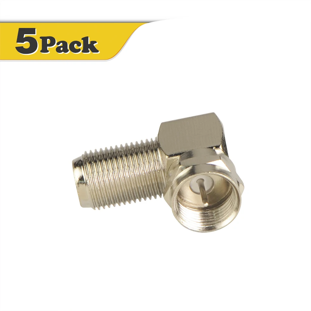 RG6 3GHz Right Angle F Type Male to Female Plug Coaxial RG6 cable