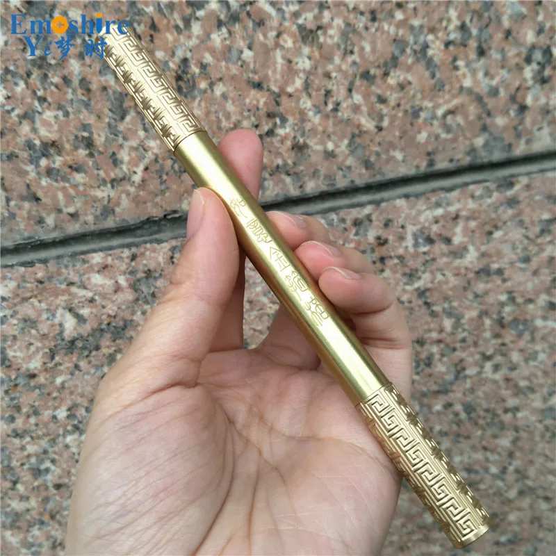 Emoshire Gold cuff stick pen pen handmade brass pen high - end gift metal signature pen original design (1)