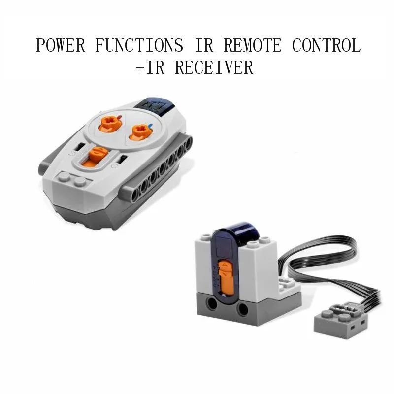 Technic Mechanical Series Power Functions Servo Motor Battery Box IR Remote Receiver LED Light Building Block Brick Gifts 20004
