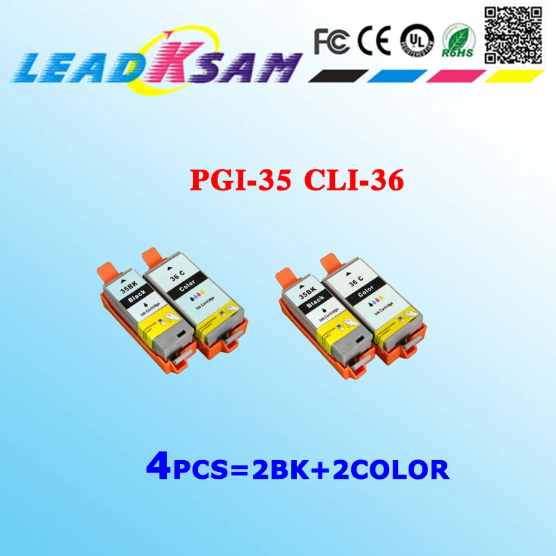 Картридж PGI35 CLI36 совместимый с canon 35 36 PIXMA iP100/iP100 mini260/320 PGI-35BK CLI-36C | Компьютеры и офис
