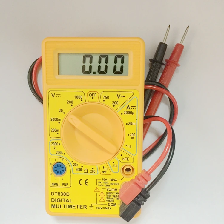 LCD Digital Multimeter Voltmeter AC/DC Ohmmeter Ammeter Capacitance OHM