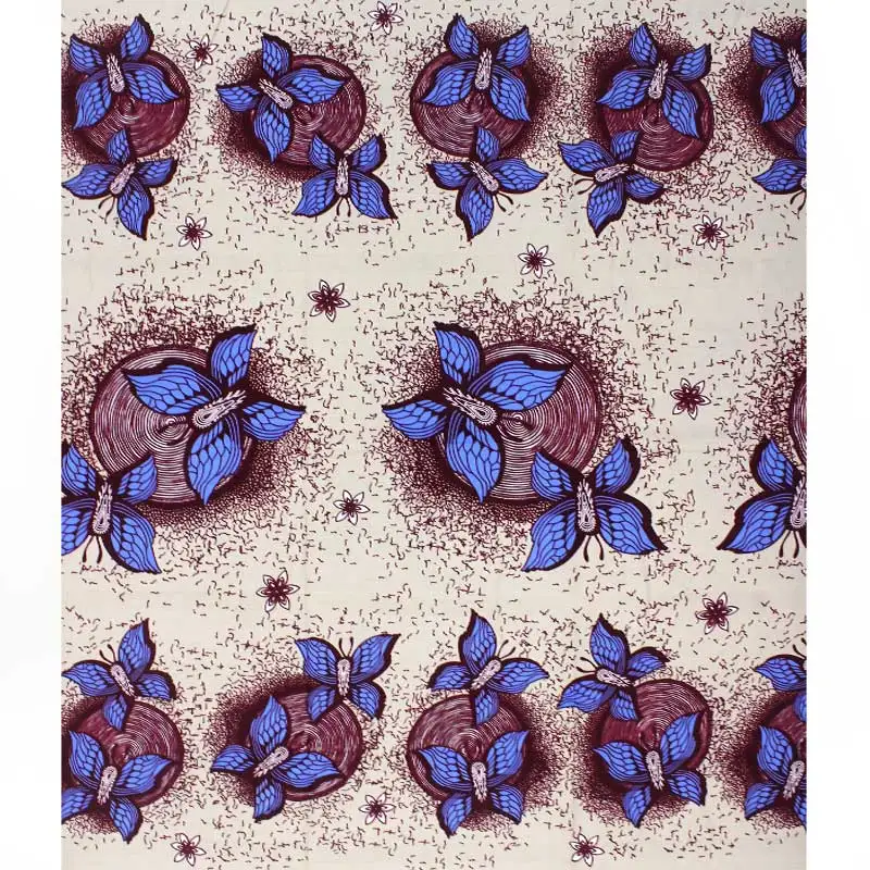 Красивый хлопок Pagne Африканский Воск для ткани HOLLANTEX Бабочка Стиль настоящий воск tissu Анкара ткань Свадебные платья H180709