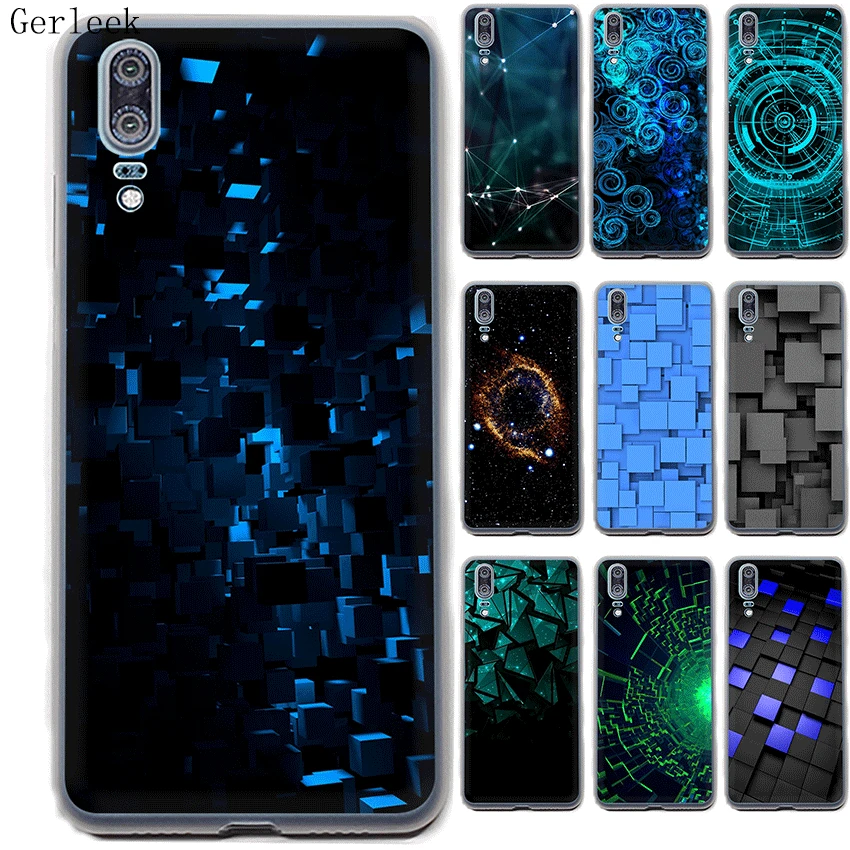 Чехол Desxz Cube для Huawei P30 P8 P9 P10 P20 Pro Plus Lite Mini P Smart Cover|Чехлы-накладки| |