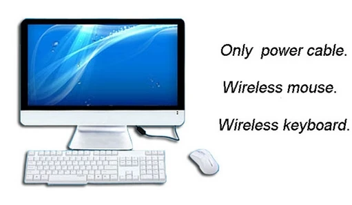 

wireless mouse wireless keyboard 18.5 21.5 23.6 inch I7 Ram16G desktop all in one pc touch 1920*1080 HD CCTV monitor display