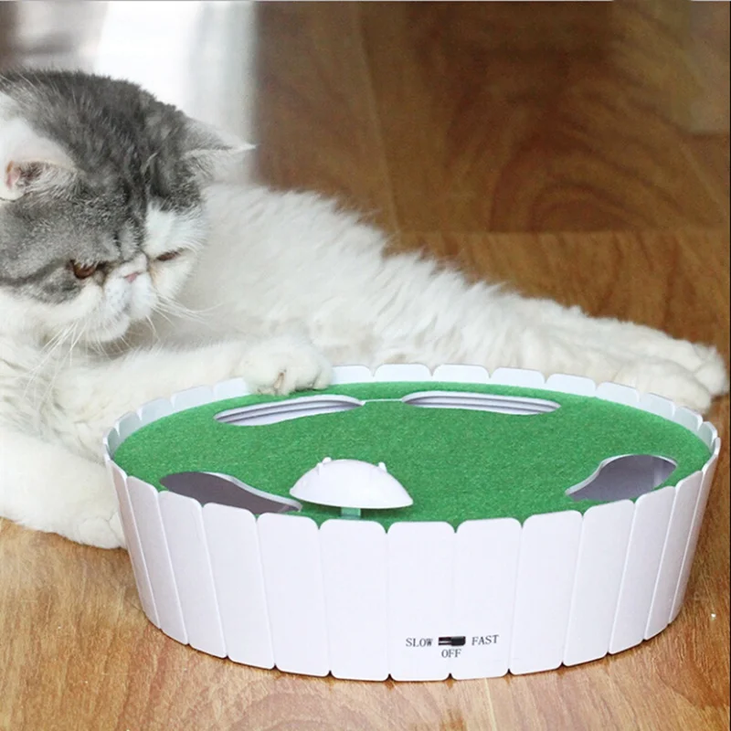 Новая электрическая игрушка для кошек умная дразнящая кошка палка сумасшедшая игра спиннинг проигрыватель кошка ловля мыши пончик