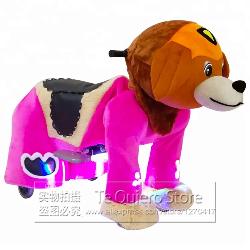 

Battery Operated Plush Animal Happy Rides Mechanical Panda Animal Ride for Shopping Centers