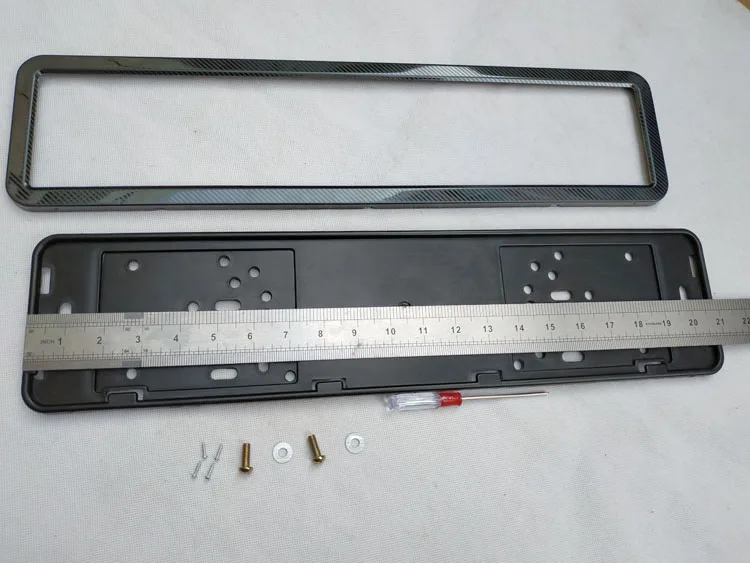 license plate frame plate holder number frame plate license plate cover license plate screw stainless steel carbon fiber  Plastic license plate frame (7)