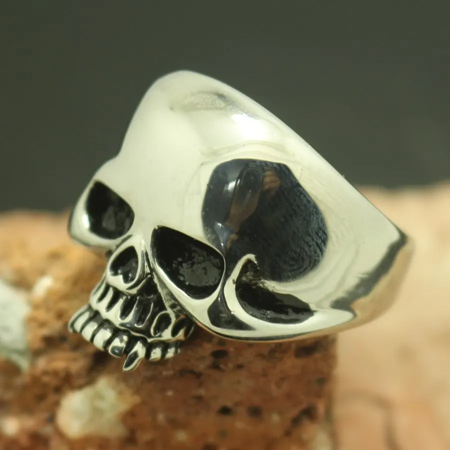 Size 7 to Size 15 Mens Boys Silver Finger Rings 316L Stainless Steel Polishing Hot Saling Skull Ring