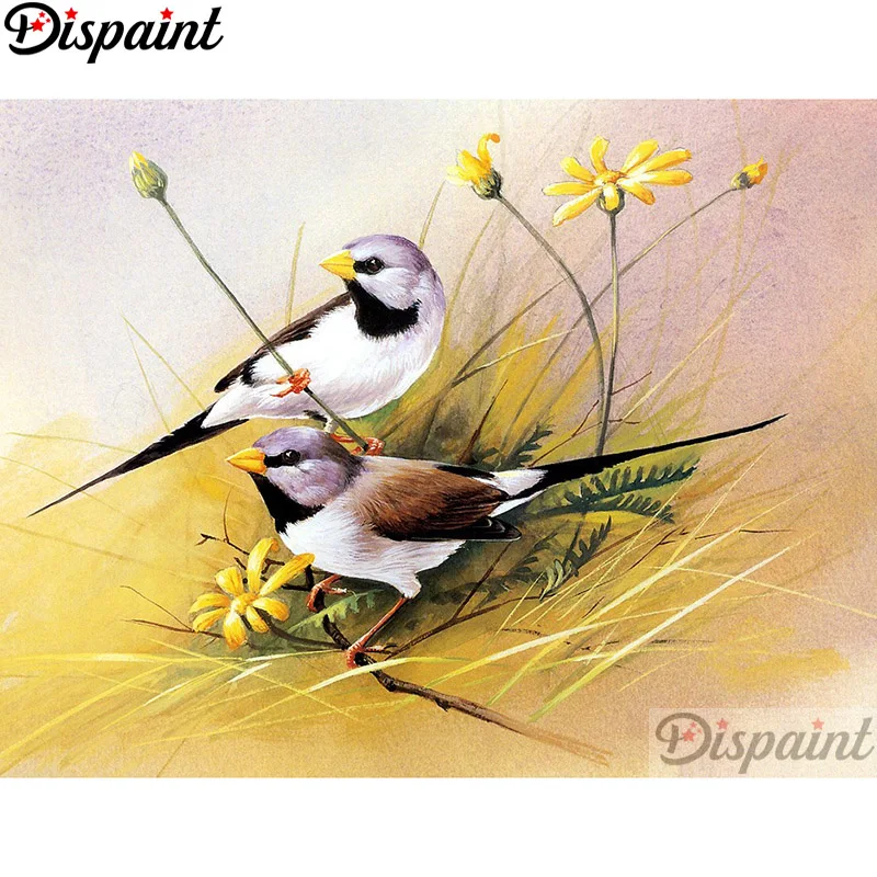 

Dispaint Full Square/Round Drill 5D DIY Diamond Painting "Animal bird flower" 3D Embroidery Cross Stitch Home Decor Gift A12300