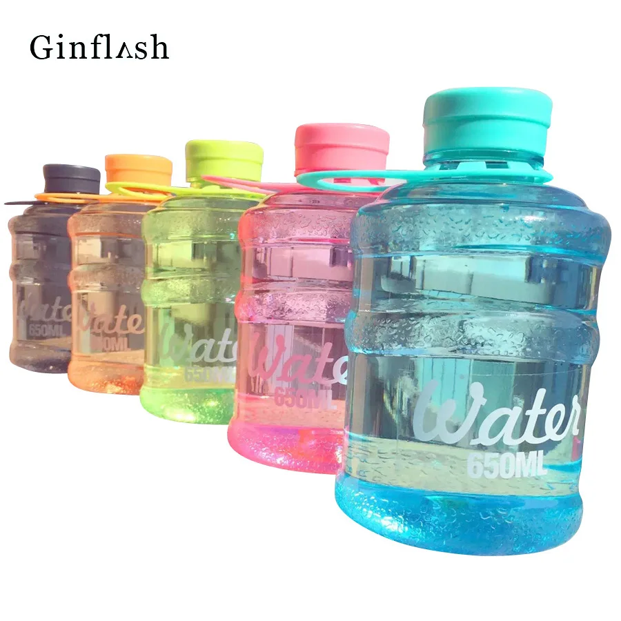 New Mini Barreled Sealing Bottles With Creative Students Water Bottle 650ml For Traveling Biking