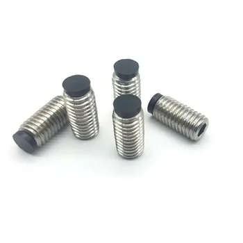 

2pcs M6 Rubber head stop bolt Allen Non-slip heads inner hexagon Buffer tight replacement bolts stainless steel 6mm-50mm Length