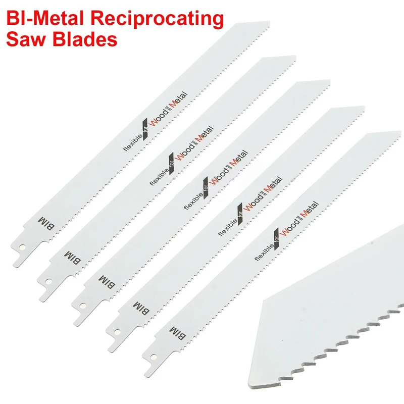 1PC x 225MM S1122BF Flexible BIM Reciprocating Saw Blade For Metal & Wood