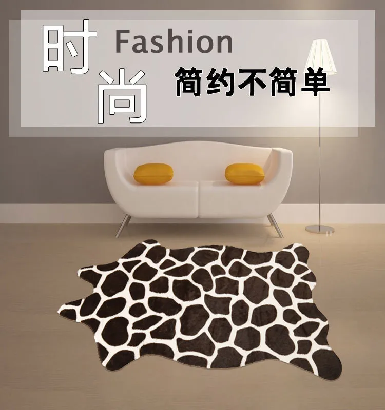 Top Wholesale 110*75cm  Antislip residential Parlor carpet Creative  Bedroom  living room drawing room footcloth 5