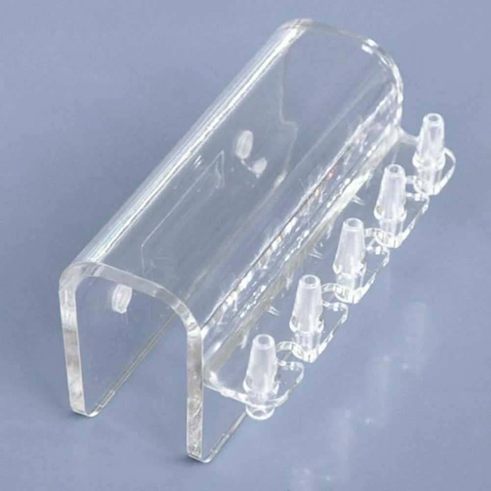 5 Tube Aquarium Pipe Hanger Dosing Pump Clamp Bracket Transparent  Tank Supplies PC Rack Fixture Holder Mount Soft Hose Fish