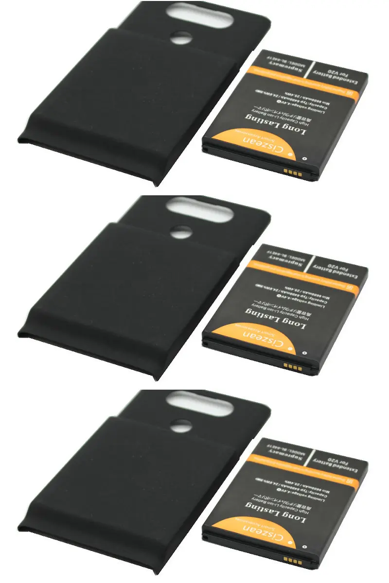 Ciszean 3x6400mAh BL 44E1F BL44E1F запасной Расширенный Аккумулятор для LG V20 LS997 VS995 H918 H910 H990 H990N +