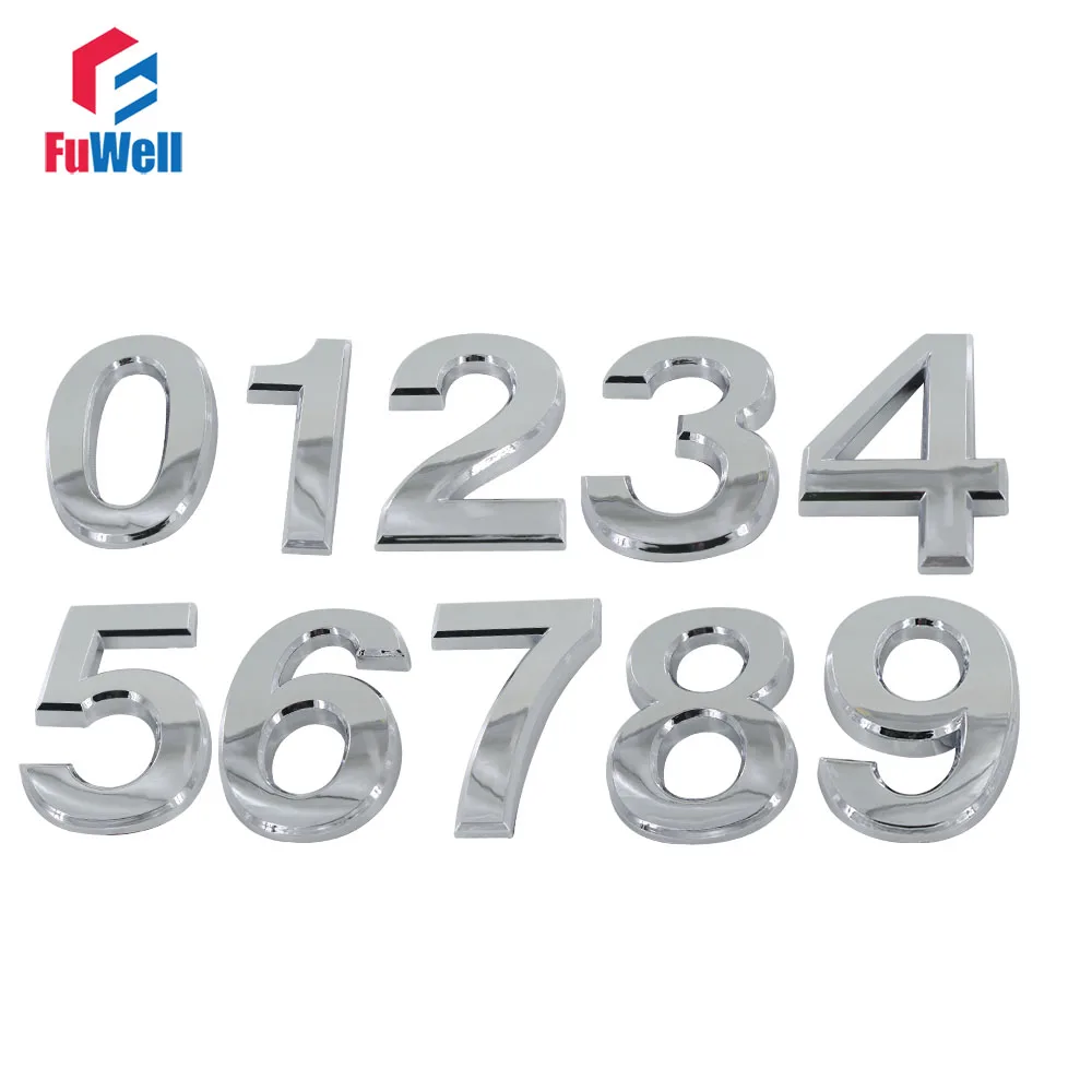 

Door Number Silver Color 70mm Height 0/1/2/3/4/5/6/7/8/9/A/B/C/D/E/F# Optional ABS Plastic Digital House Number