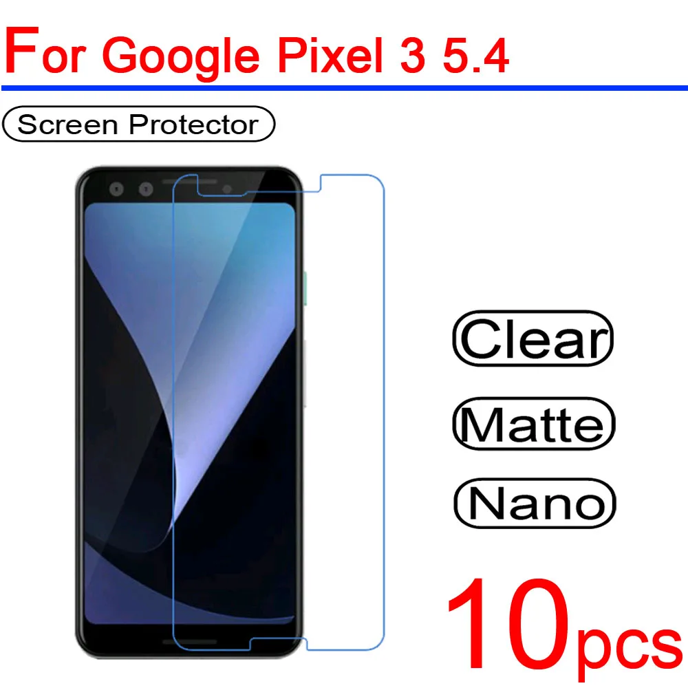 10 шт. ультра чистый ПЭТ мягкий для Google Pixel 1 2 3 XL ЖК экран Защитная крышка 1/2/3