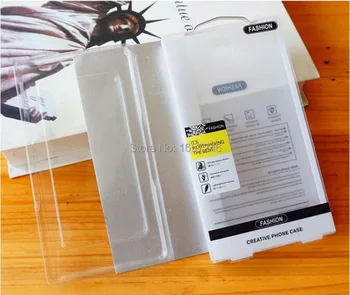 

500pcs white clear PVC Plastic Retail Packaging Package Box for 5.5 inch plus case for 4.7 inch cover