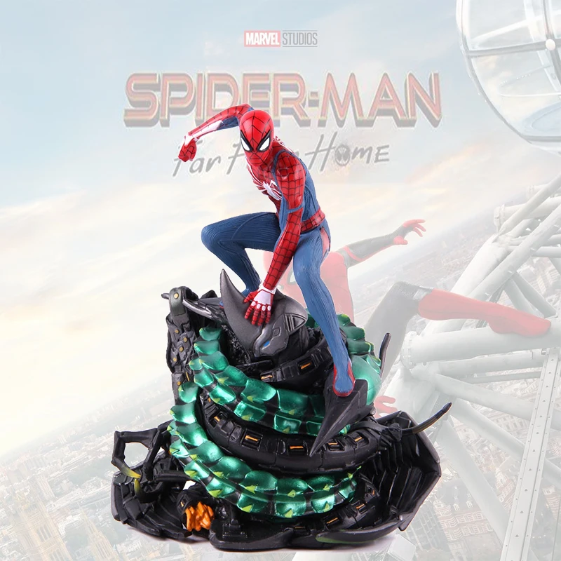 

Disney Marvel Avengers PS4 Spider-Man PVC Figure Action Spiderman Statue Collectors Edition Collectible Model Toy Gift A62