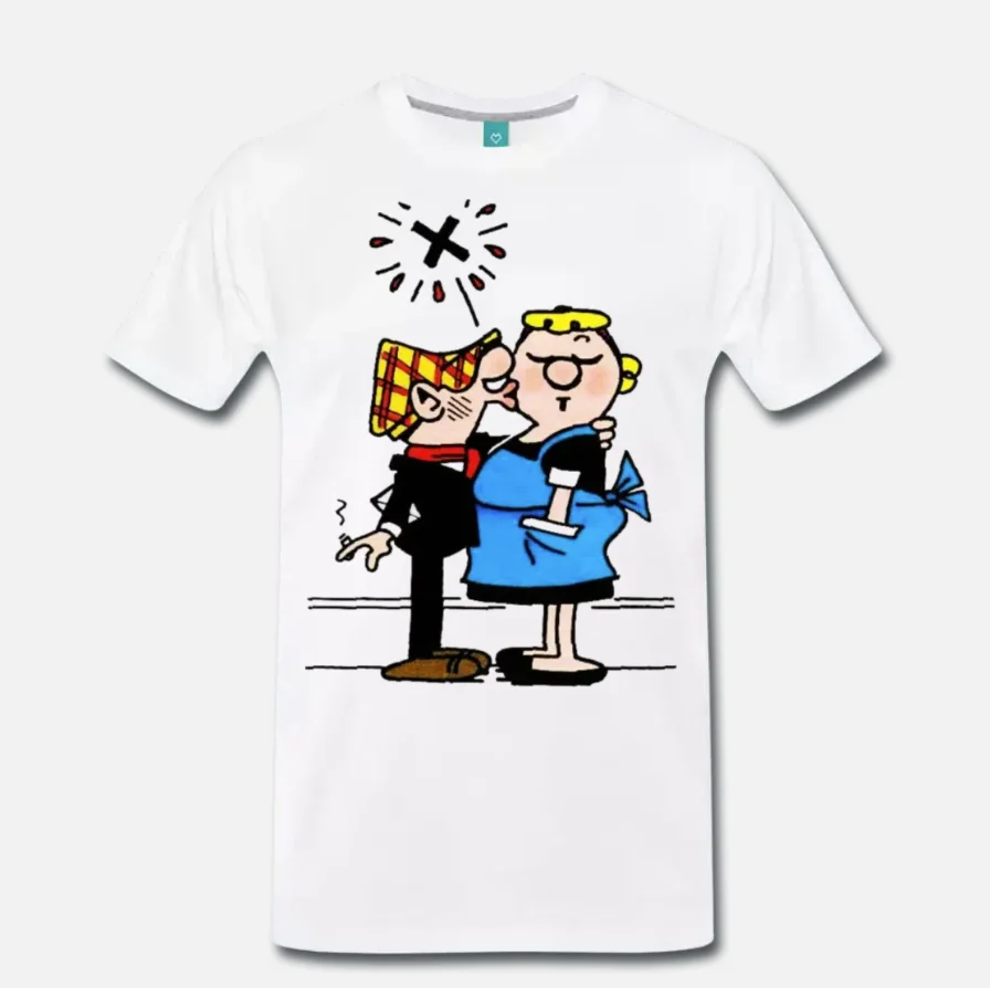 

T-SHIRT ANDY CAPP CARLO ALICE MARITO MOGLIE FUMETTO CULT 1 S-M-L-XL-2XL-3XL