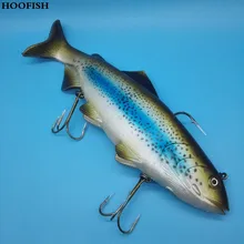 HOOFISH 30см/400г Экстра большие искусственные пластиковые рыбы рыбалка приманки мягкие приманки рыболовные снасти