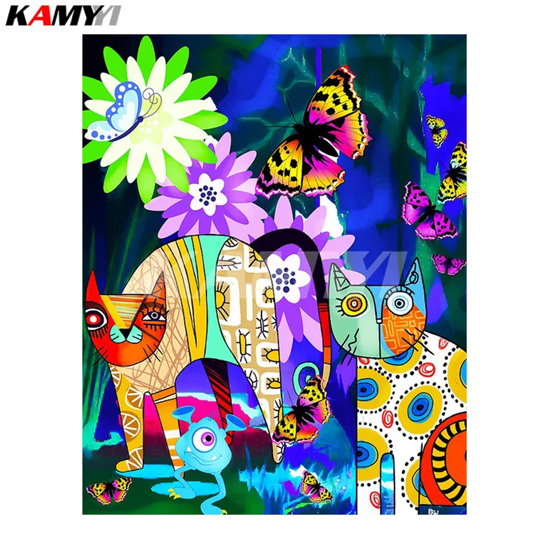 Full SquareRound Drill 5D DIY Diamond Painting Anime Fauna 3D Embroidery Cross Stitch Mosaic Home Decor DD | Дом и сад