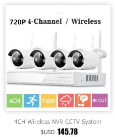 8CH CCTV System Wireless 960P NVR 8PCS 1.3MP IR Outdoor P2P Wifi IP CCTV Security Camera System Surveillance Kit