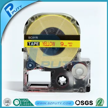 

SC9YR/LC-3YRW Compatible 9mm Red on Yellow label tape with Perfect Performance