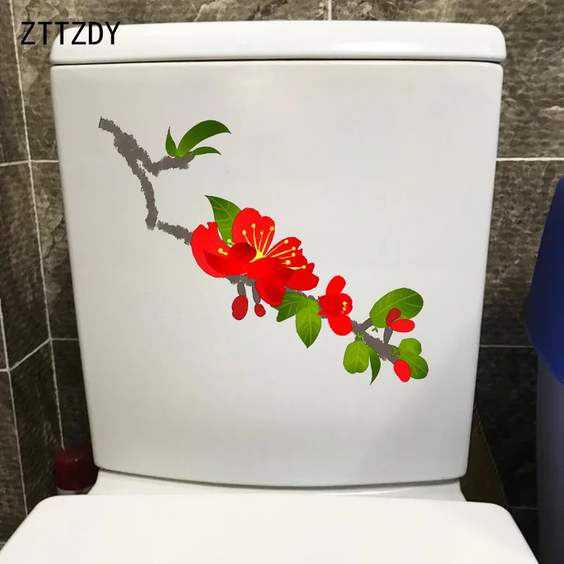 ZTTZDY 24*7 2 см красная вишня украшение для дома стены спальни наклейка туалета T2-0189 |