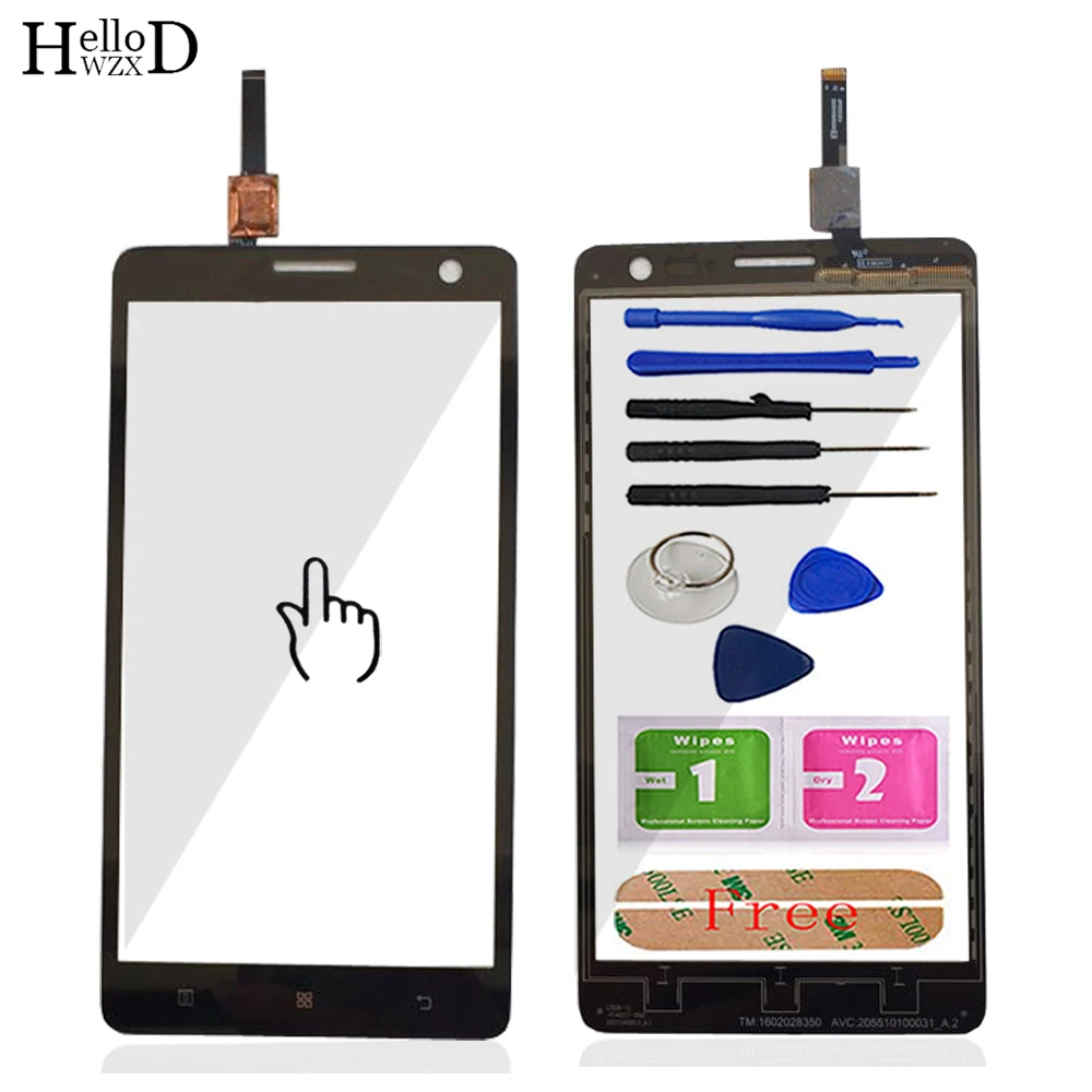 

Mobile Touch Screen For Lenovo S856 S810T S810 Touch Screen Front Glass Digitizer Panel Lens Sensor Tools Adhesive