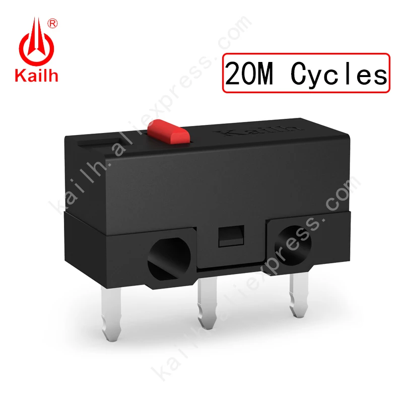 Kailh-micro Interruptor com Ciclo 10 20 30m Pinos Spdt 1p2t para Mouse Gamer - Image 3