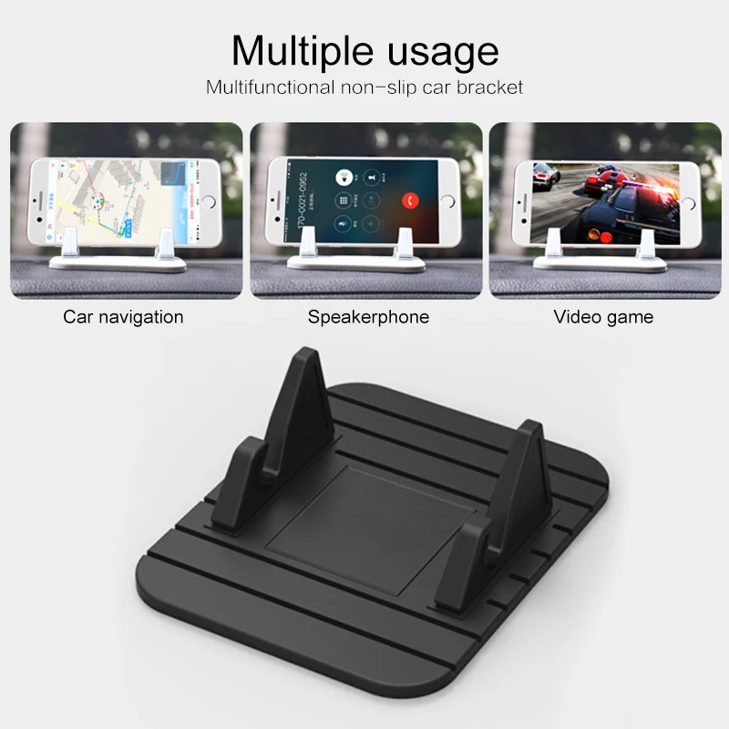 Car GPS Silicone Anti Slip Mat Desktop Bracket Mobile Phone Bracket Stand for IPhone Samsung Holder Auto Interior Accessories