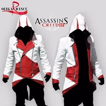 Assassins Creed 3 III Conner Kenway Hoodie/Coat/Jacket Cosplay Costume