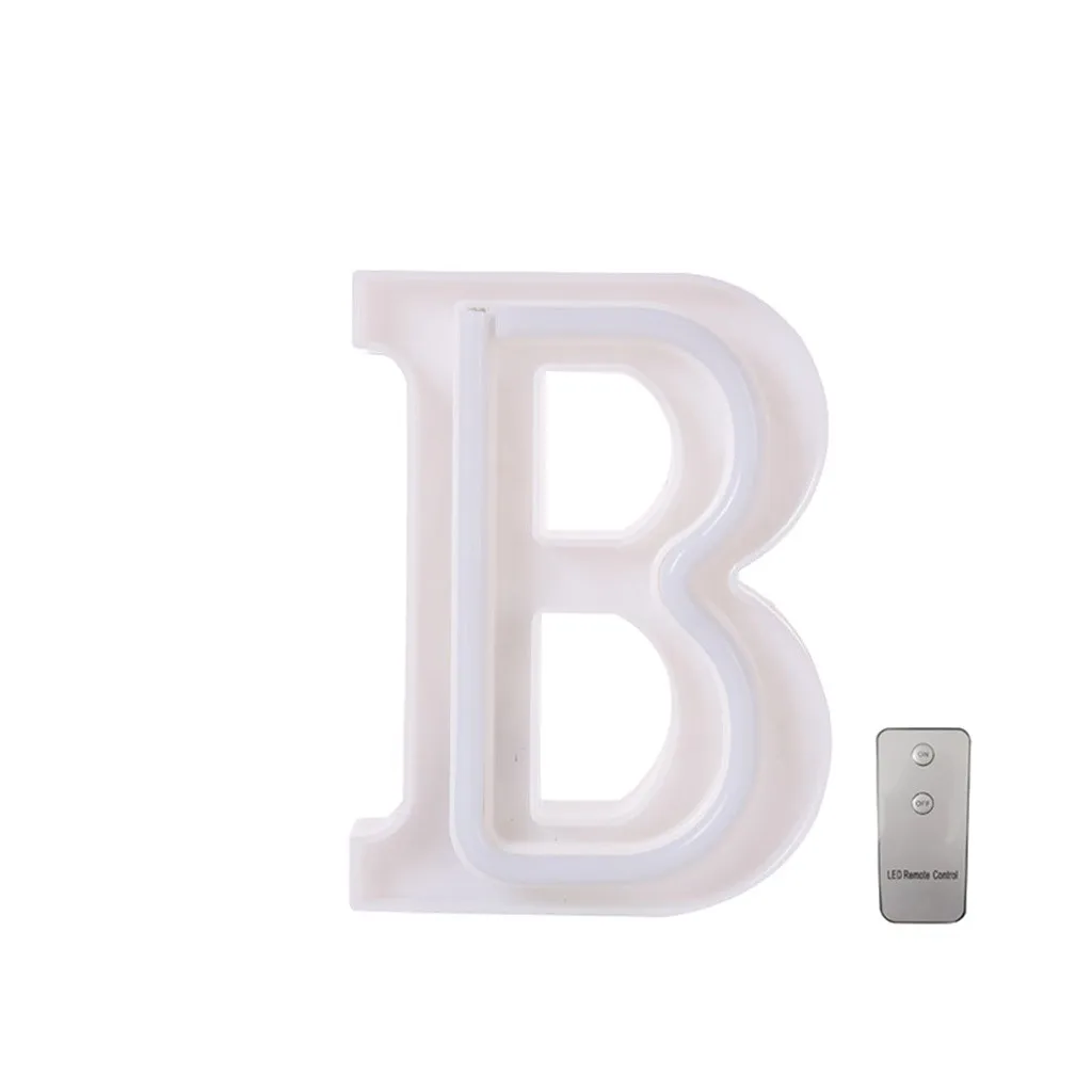Светодиодный USB буквенный свет белый пластиковый стоящий подвесной A Z и цифровой