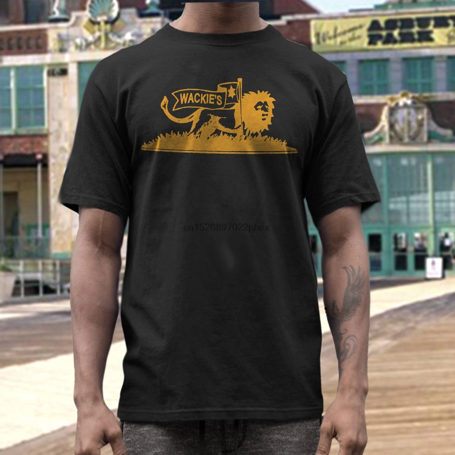 

Wackies T shirt screen print short sleeve ska reggae dub men t shirt
