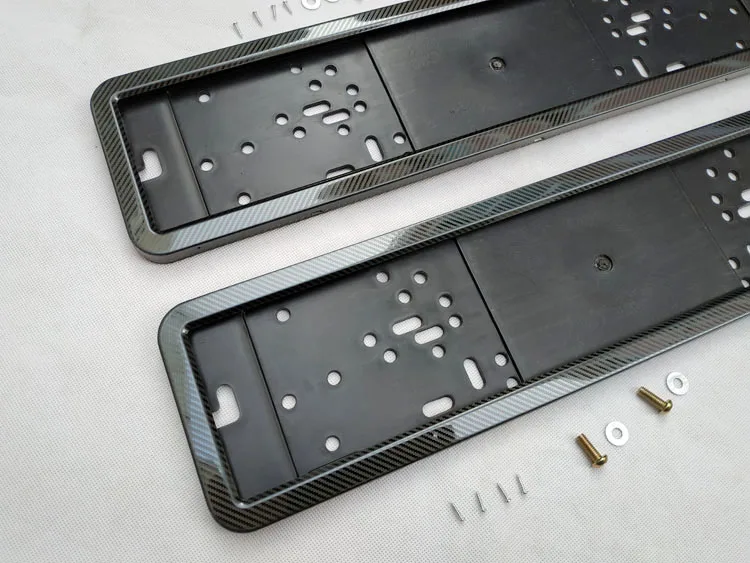 license plate frame plate holder number frame plate license plate cover license plate screw stainless steel carbon fiber  Plastic license plate frame (12)
