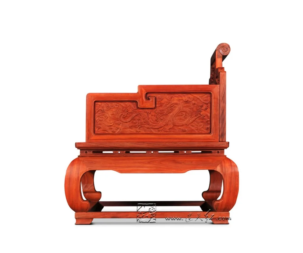 Трон с рисунком облака-дракона, палисандр, мебель для гостиной, стулья из массива дерева с Королевской спинкой, Кресло Из Красного Дерева, Китайская классическая