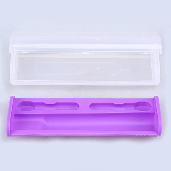 WHISM переносная электрическая зубная щетка, держатель для путешествий, безопасный Чехол, коробки для улицы, зубная щетка для кемпинга, Чехол Органайзер для зубной щетки - Цвет: Фиолетовый
