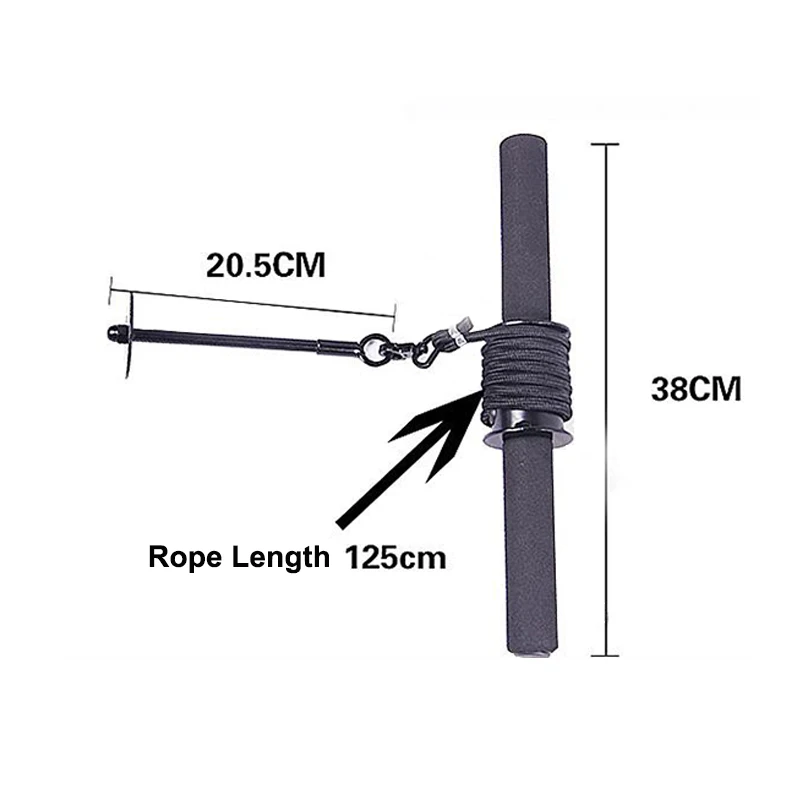 Тренажер на запястье и предплечье для тренажерного зала, усилитель, ручной захват, Силовой Роликовый тренажер, веревка для тяжелой атлетики, оборудование для тренировки талии