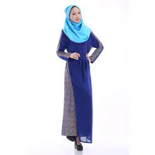 Women Jilbab Chiffon Muslim Long Sleeve Party Dresses Islamic Kaftan Jilbab Maxi Arab Clothes At Best Price